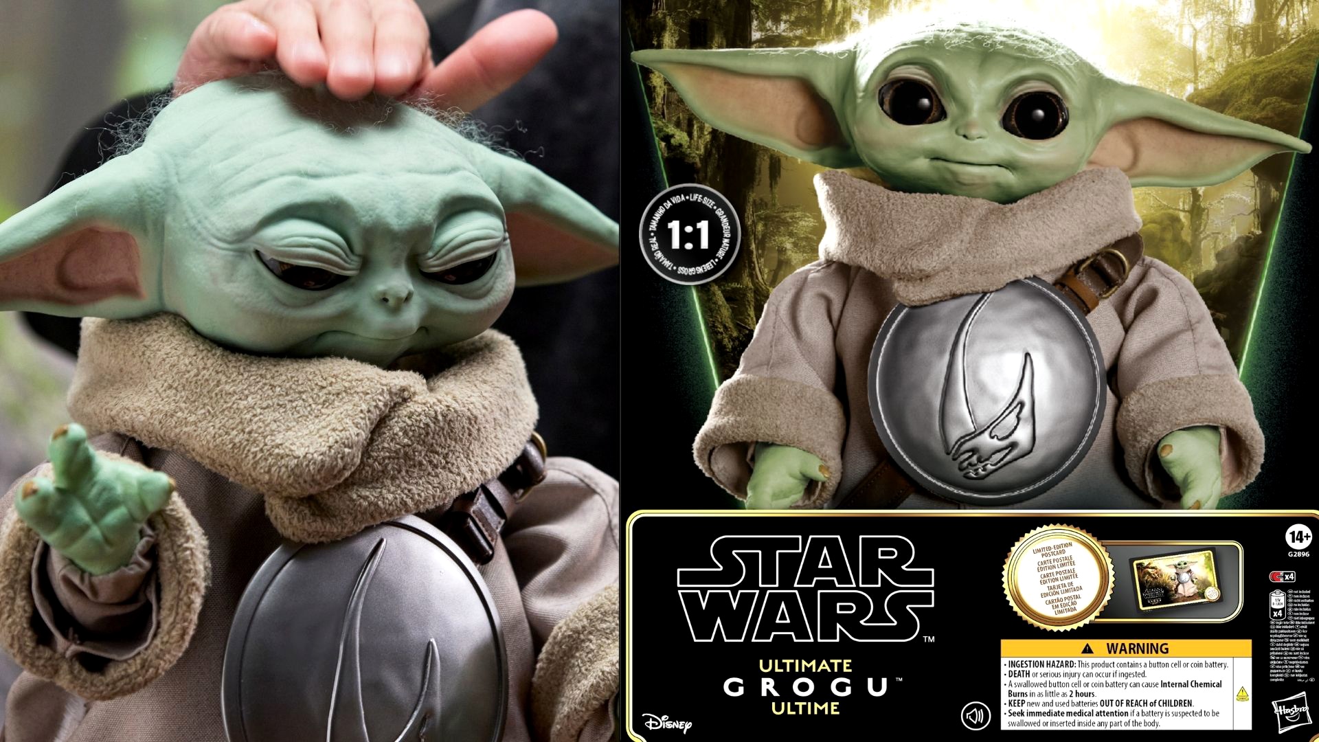 Hasbro Ultimate Grogu — Animatronique taille réelle — Star Wars 2026